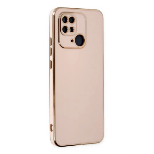 Mey İthalat®  Xiaomi Redmi 10C Kılıf Volet Silikon - Pembe