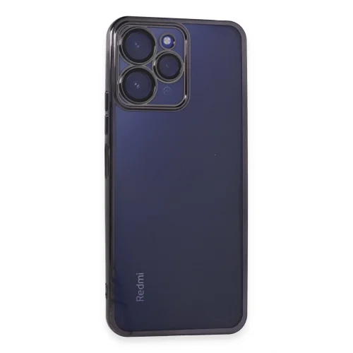 Mey İthalat®   Redmi 12 Kılıf  Lensli Silikon - Mor