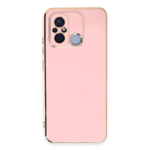 Mey İthalat®  Xiaomi Redmi 12C Kılıf Volet Silikon - Pembe