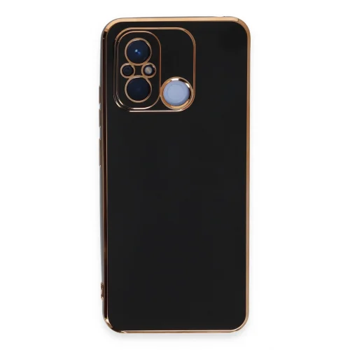 Mey İthalat®  Xiaomi Redmi 12C Kılıf Volet Silikon - Siyah