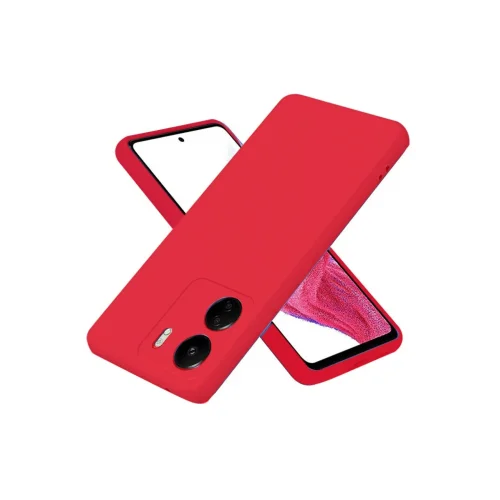 Mey İthalat®  Xiaomi Redmi 13C Kılıf First Silikon - Kırmızı