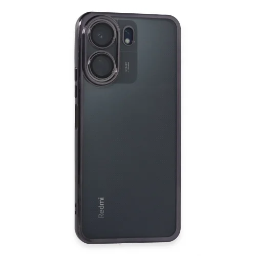 Mey İthalat®  Xiaomi Redmi 13C Kılıf  Lensli Silikon - Mor