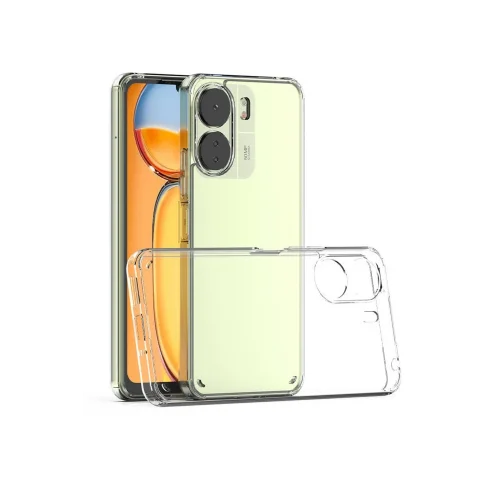 Mey İthalat®  Xiaomi Redmi 13C Kılıf Lüx Şeffaf Silikon
