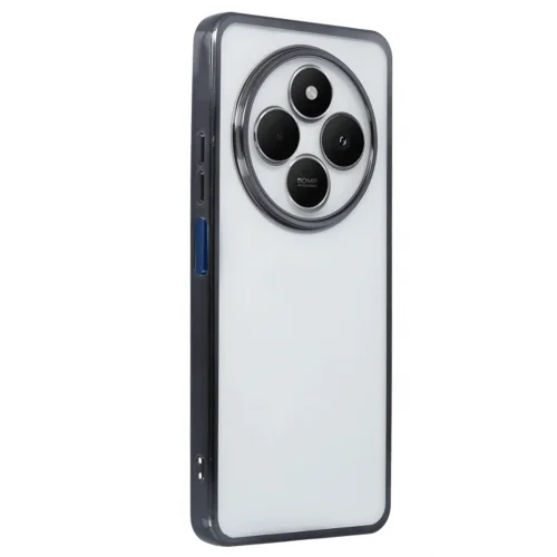 Mey İthalat®  Xiaomi Redmi 14C Kılıf  Lensli Silikon - Siyah
