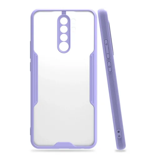 Mey İthalat®  Xiaomi Redmi 9 Kılıf Platin Silikon - Lila