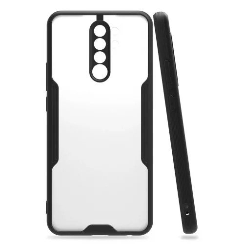 Mey İthalat®  Xiaomi Redmi 9 Kılıf Platin Silikon - Siyah