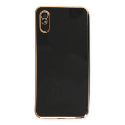 Mey İthalat®  Xiaomi Redmi 9A Kılıf Volet Silikon - Siyah