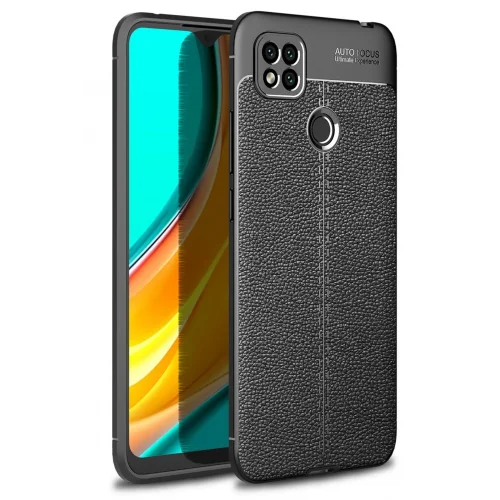 Mey İthalat®  Xiaomi Redmi 9C Kılıf Auto Focus Kapak - Siyah