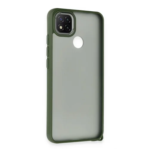 Mey İthalat®  Xiaomi Redmi 9C Kılıf Elegant Kapak - Yeşil