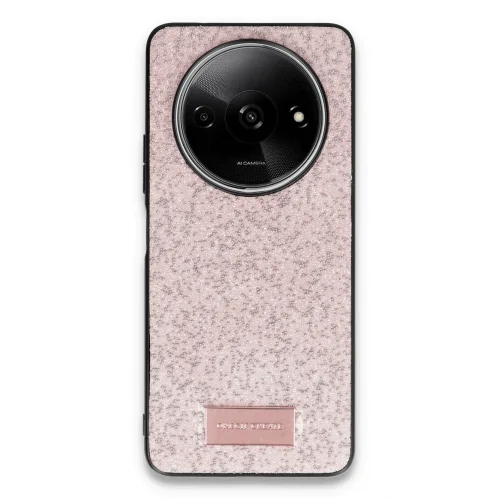 Mey İthalat®  Xiaomi Redmi A3 4G Bright Simli Kapak - Pembe