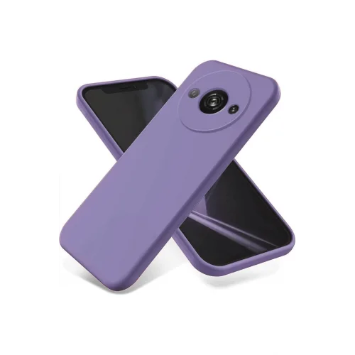 Mey İthalat®  Xiaomi Redmi A3 4G Kılıf First Silikon - Lila
