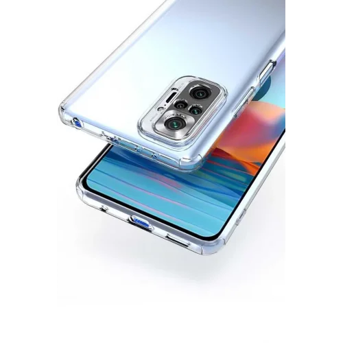 Mey İthalat®  Xiaomi Redmi Note 10 5G Kılıf Lüx Şeffaf Silikon