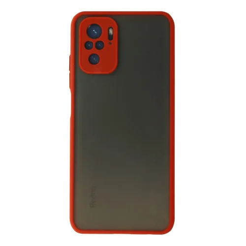 Mey İthalat®  Xiaomi Redmi Note 10 Kılıf Montreal Silikon Kapak - Kırmızı