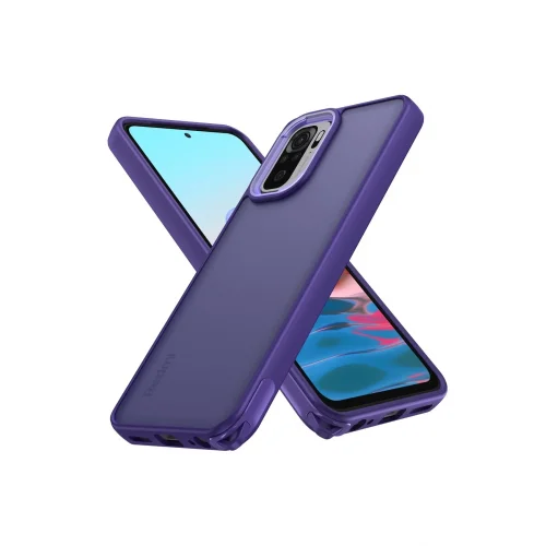 Mey İthalat®  Xiaomi Redmi Note 10 Pro Kılıf Elegant Kapak - Derin Mor