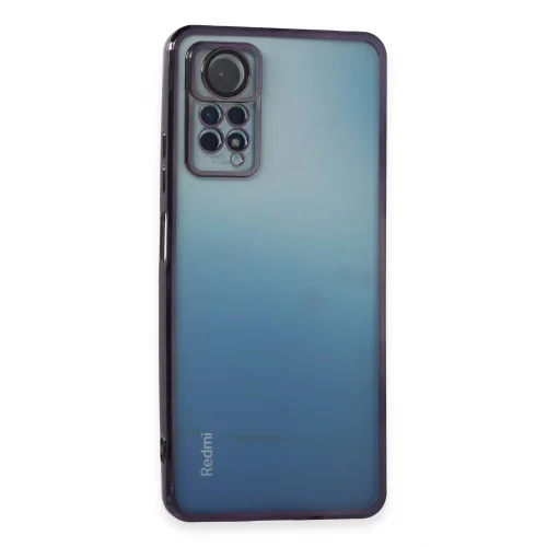 Mey İthalat®  Xiaomi Redmi Note 11 Pro Kılıf  Lensli Silikon - Mor