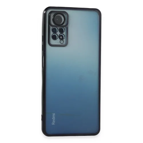 Mey İthalat®  Xiaomi Redmi Note 11 Pro Kılıf  Lensli Silikon - Siyah