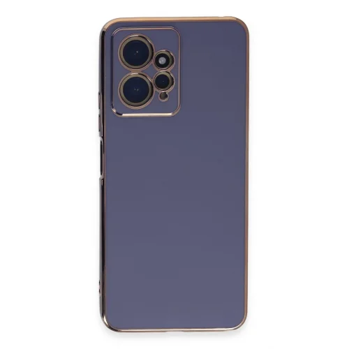 Mey İthalat®  Xiaomi Redmi Note 12 4G Kılıf Volet Silikon - Mavi