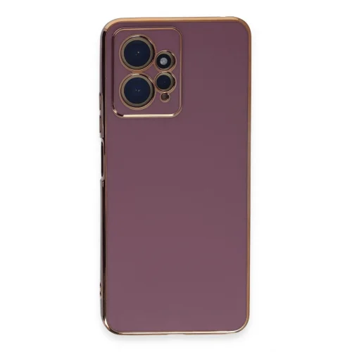 Mey İthalat®  Xiaomi Redmi Note 12 4G Kılıf Volet Silikon - Mor