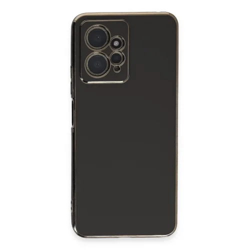 Mey İthalat®  Xiaomi Redmi Note 12 4G Kılıf Volet Silikon - Siyah