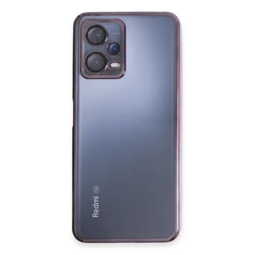 Mey İthalat®  Xiaomi Redmi Note 12 5G Kılıf  Lensli Silikon - Mor