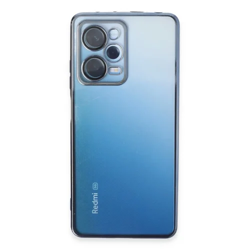 Mey İthalat®  Xiaomi Redmi Note 12 Pro 5G Kılıf  Lensli Silikon - Açık Mavi