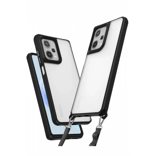 Mey İthalat®  Xiaomi Redmi Note 12 Pro 5G Kılıf Penta Silikon Kılıf - Siyah