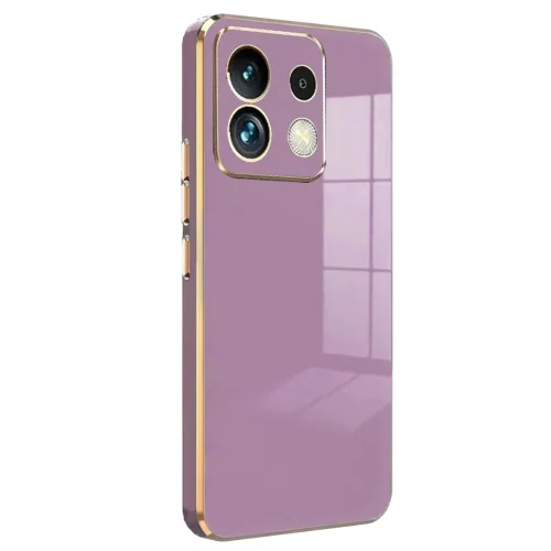 Mey İthalat®  Xiaomi Redmi Note 13 5G Kılıf Volet Silikon - Mor