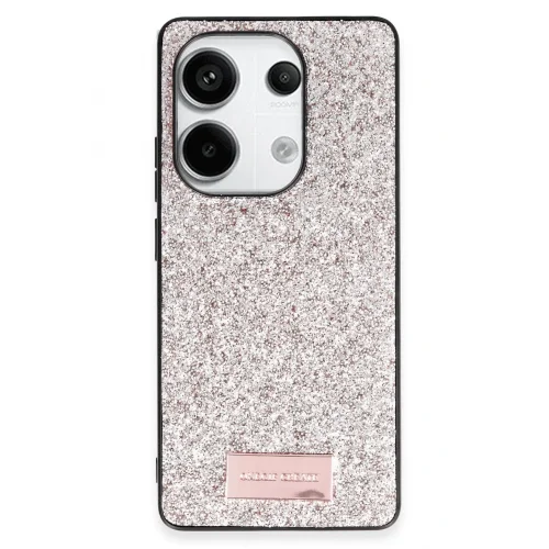 Mey İthalat®  Xiaomi Redmi Note 13 Pro 4G Bright Simli Kapak - Gold