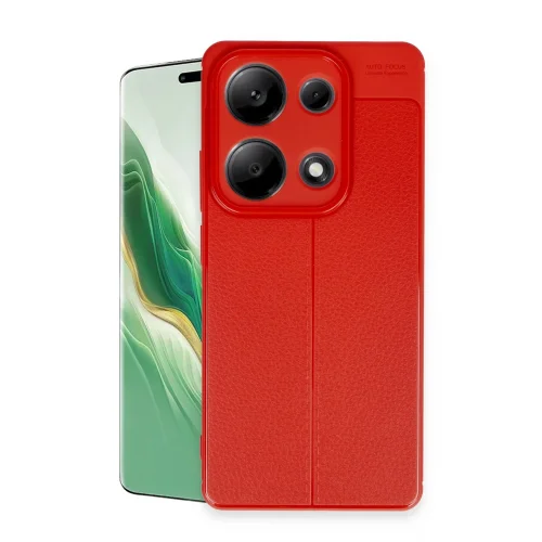 Mey İthalat®  Xiaomi Redmi Note 13 Pro 4G Kılıf Auto Focus Kapak - Kırmızı