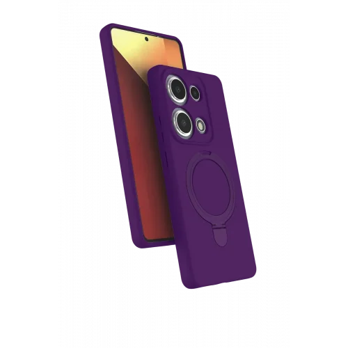 Mey İthalat®  Xiaomi Redmi Note 13 Pro 4G Regal Magsafe Standlı Kapak - Derin Mor