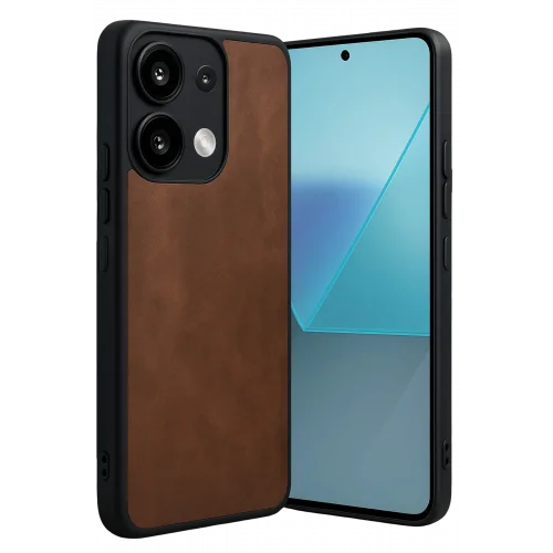 Mey İthalat®  Xiaomi Redmi Note 13 Pro 5G Kılıf Aras Deri Kapak - Taba