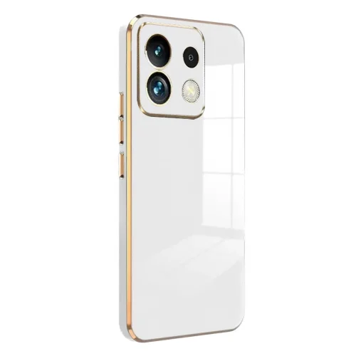Mey İthalat®  Xiaomi Redmi Note 13 Pro 5G Kılıf Volet Silikon - Beyaz