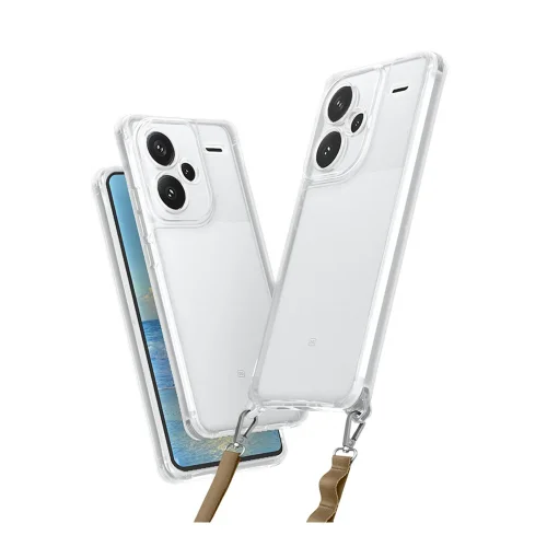 Mey İthalat®  Xiaomi Redmi Note 13 Pro Plus Kılıf Penta Silikon Kılıf - Şeffaf