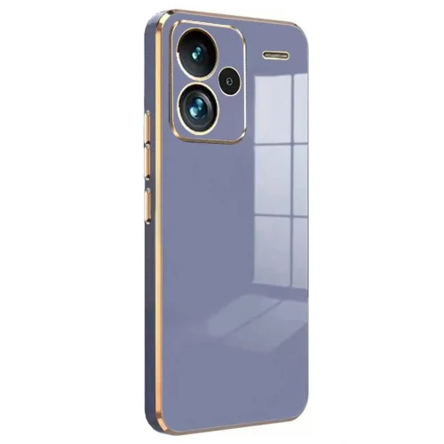 Mey İthalat®  Xiaomi Redmi Note 13 Pro Plus Kılıf Volet Silikon - Mavi