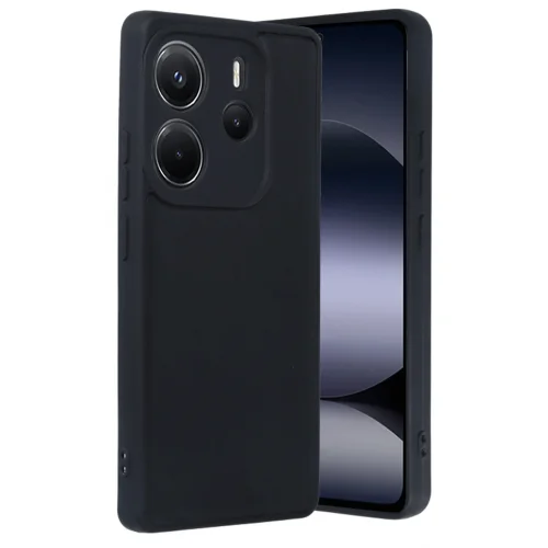 Mey İthalat®   Redmi Note 14 4G Kılıf Aras Deri Kapak - Siyah