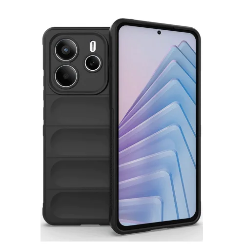 Mey İthalat®  Xiaomi Redmi Note 14 4G Kılıf Optimum Silikon - Siyah