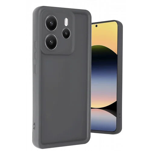 Mey İthalat®  Xiaomi Redmi Note 14 4G Kılıf Viera Silikon - Gri