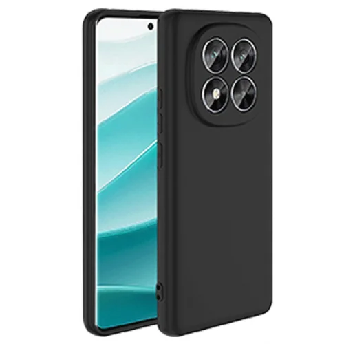 Mey İthalat®  Xiaomi Redmi Note 14 Pro 4G Kılıf First Silikon - Siyah