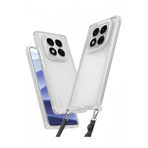 Mey İthalat®  Xiaomi Redmi Note 14 Pro 4G Kılıf Penta Silikon Kılıf - Şeffaf