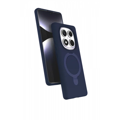 Mey İthalat®   Redmi Note 14 Pro 4G Regal Magsafe Standlı Kapak - Lacivert