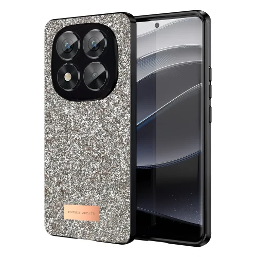 Mey İthalat®  Xiaomi Redmi Note 14 Pro 5G Bright Simli Kapak - Gold