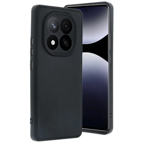 Mey İthalat®  Xiaomi Redmi Note 14 Pro 5G Kılıf Aras Deri Kapak - Siyah