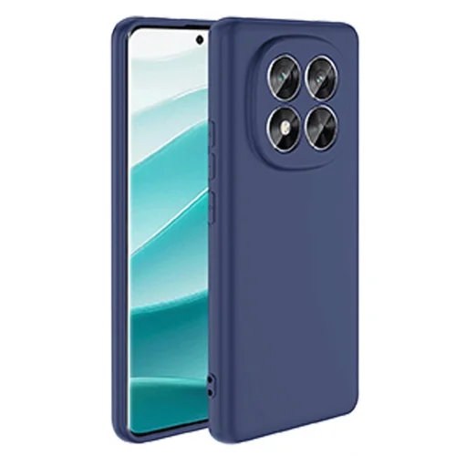 Mey İthalat®  Xiaomi Redmi Note 14 Pro 5G Kılıf First Silikon - Lacivert