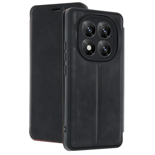 Mey İthalat®  Xiaomi Redmi Note 14 Pro 5G Kılıf Flip Cover - Siyah