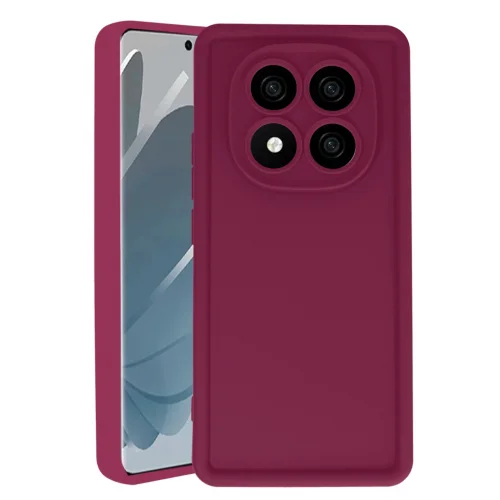 Mey İthalat®  Xiaomi Redmi Note 14 Pro 5G Kılıf Viera Silikon - Bordo
