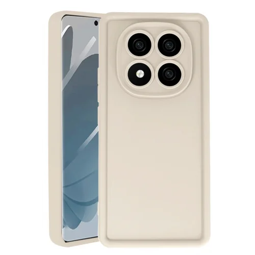 Mey İthalat®  Xiaomi Redmi Note 14 Pro 5G Kılıf Viera Silikon - Krem