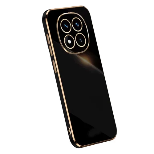 Mey İthalat®  Xiaomi Redmi Note 14 Pro 5G Kılıf Volet Silikon - Siyah