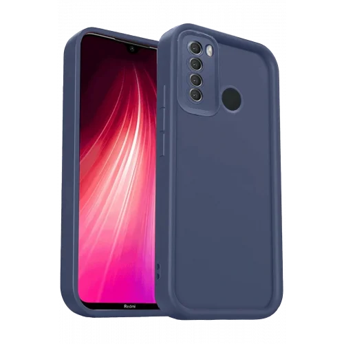 Mey İthalat®  Xiaomi Redmi Note 8 Kılıf Viera Silikon - Lacivert