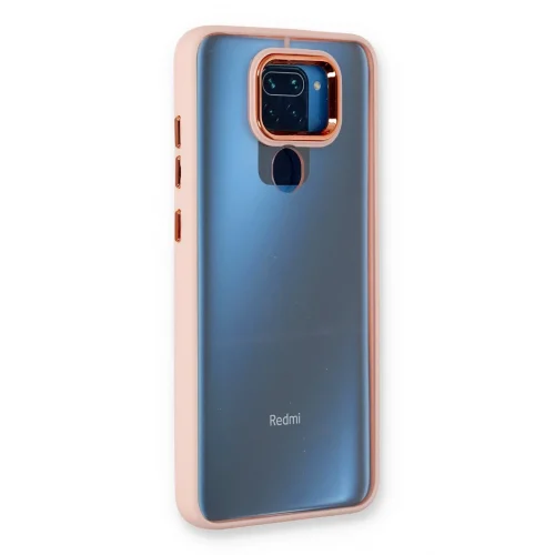 Mey İthalat®  Xiaomi Redmi Note 9 Kılıf Dora Kapak - Pudra