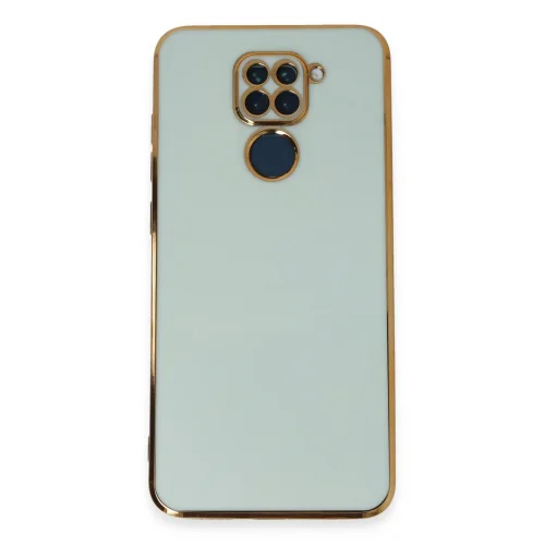 Mey İthalat®  Xiaomi Redmi Note 9 Kılıf Volet Silikon - Açık Yeşil